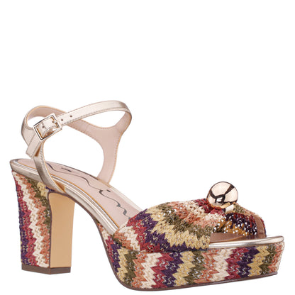 Fancey Rainbow Sandal Mid-Heel Platform | Nina Shoes