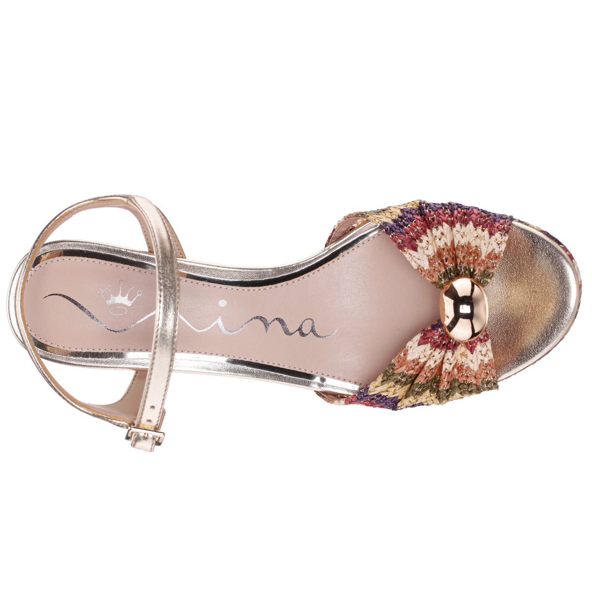 Fancey Rainbow Sandal Mid-Heel Platform | Nina Shoes