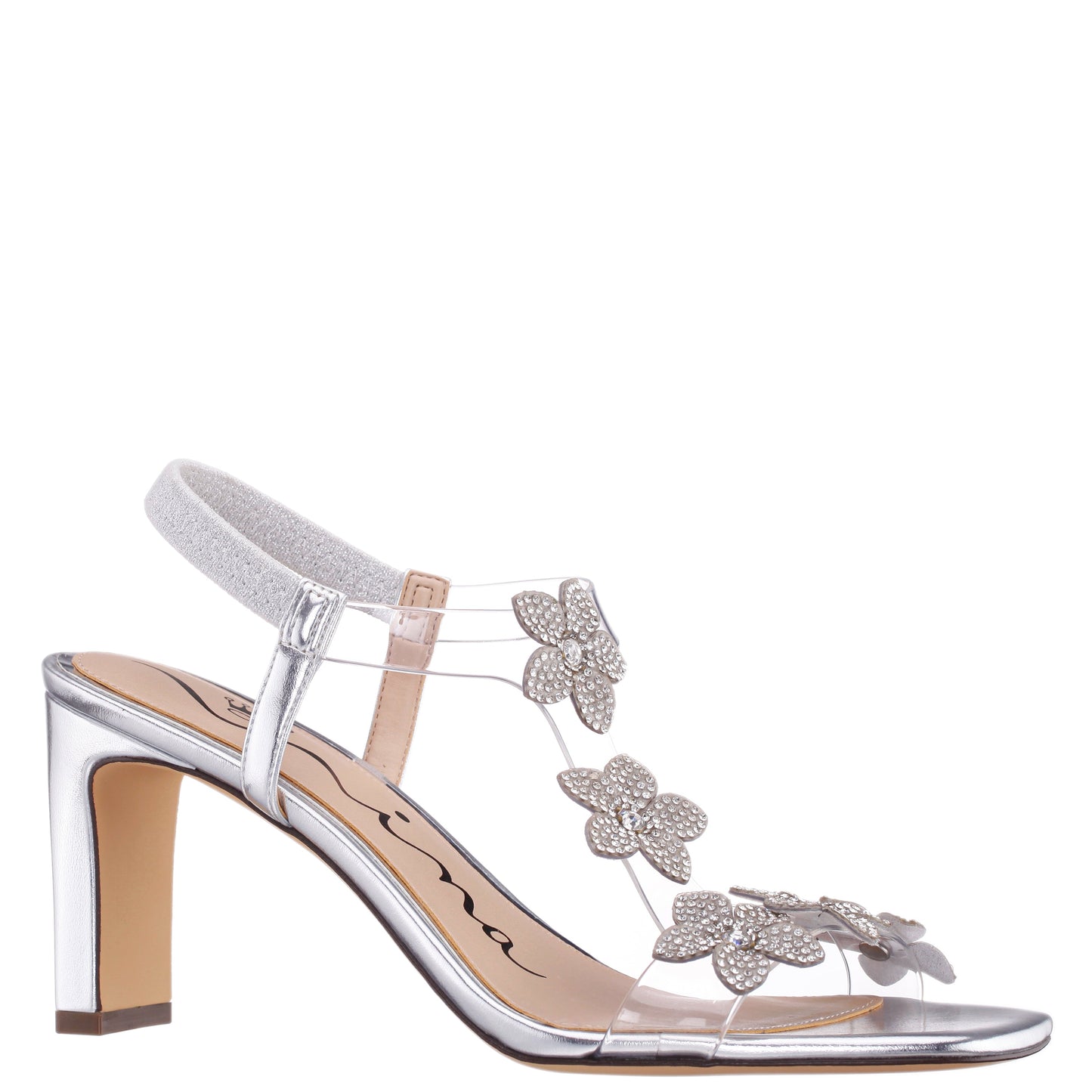 Annmari Silver Sandal High-Heel | Nina Shoes