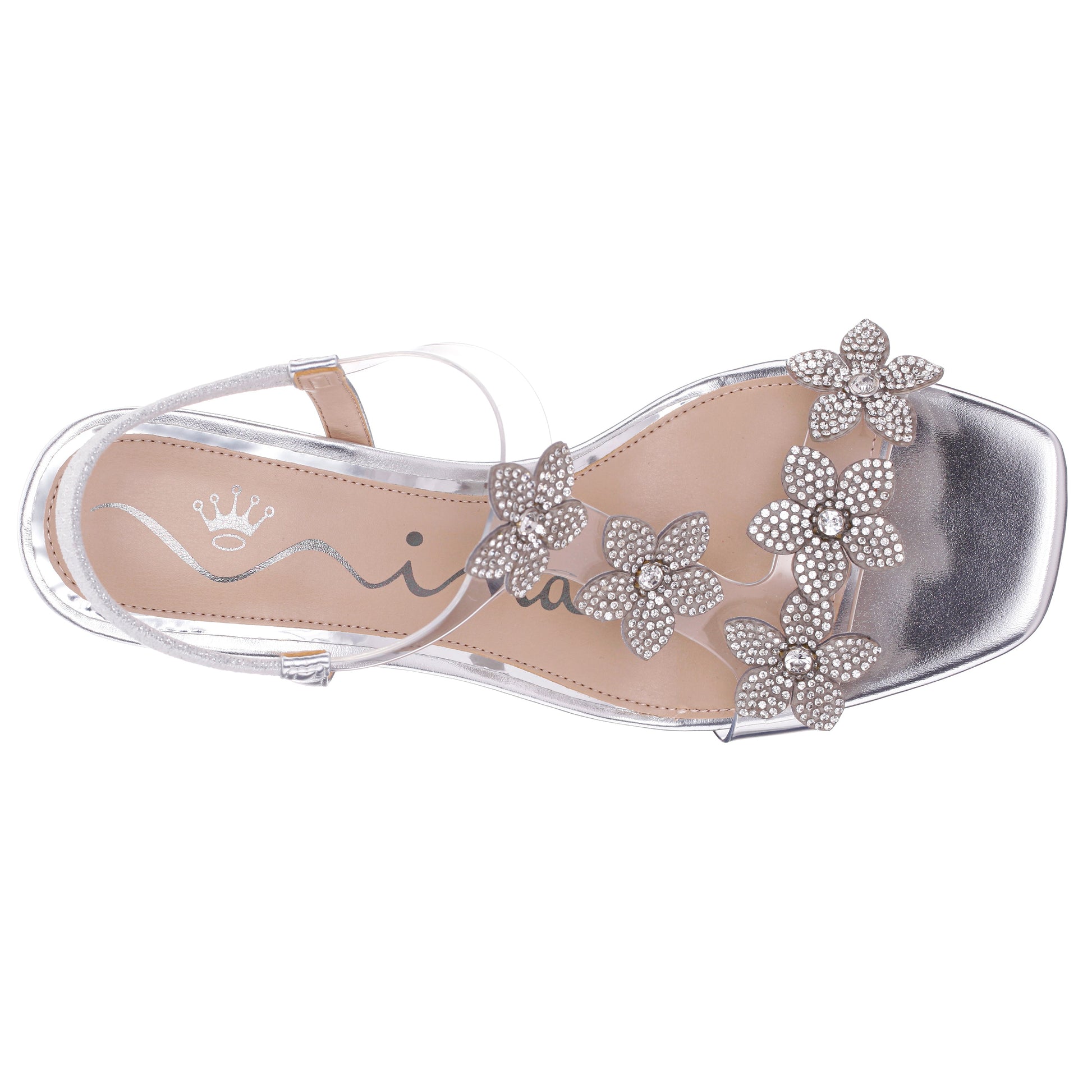 Annmari Silver Sandal High-Heel | Nina Shoes