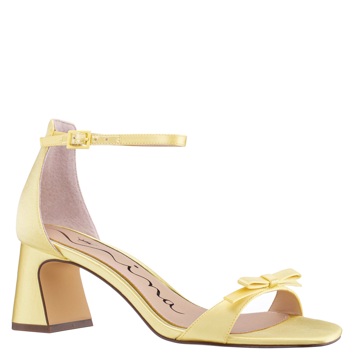 Bia Yellow Sandal Mid-Heel | Nina Shoes
