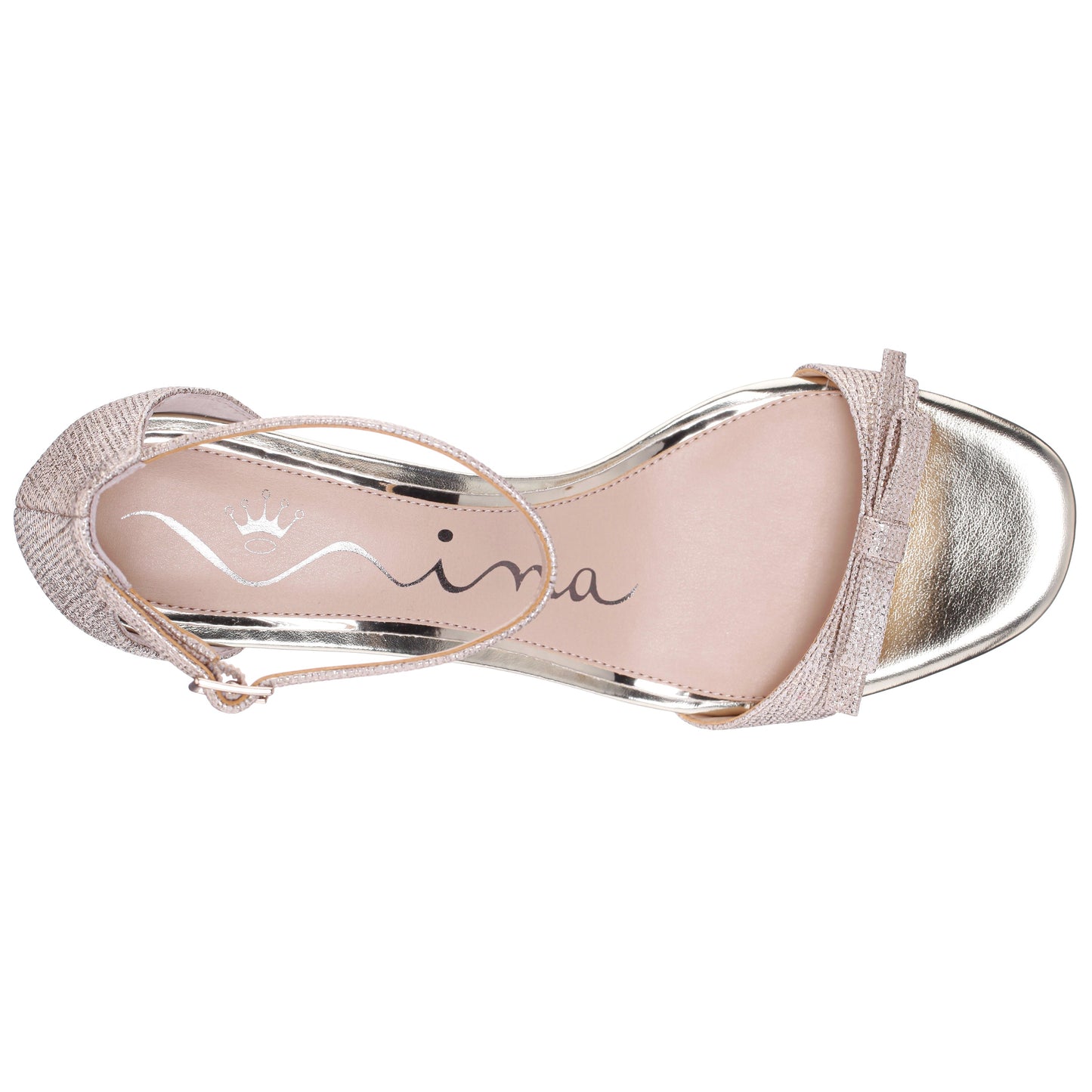 Bia Gold Sandal Mid-Heel | Nina Shoes
