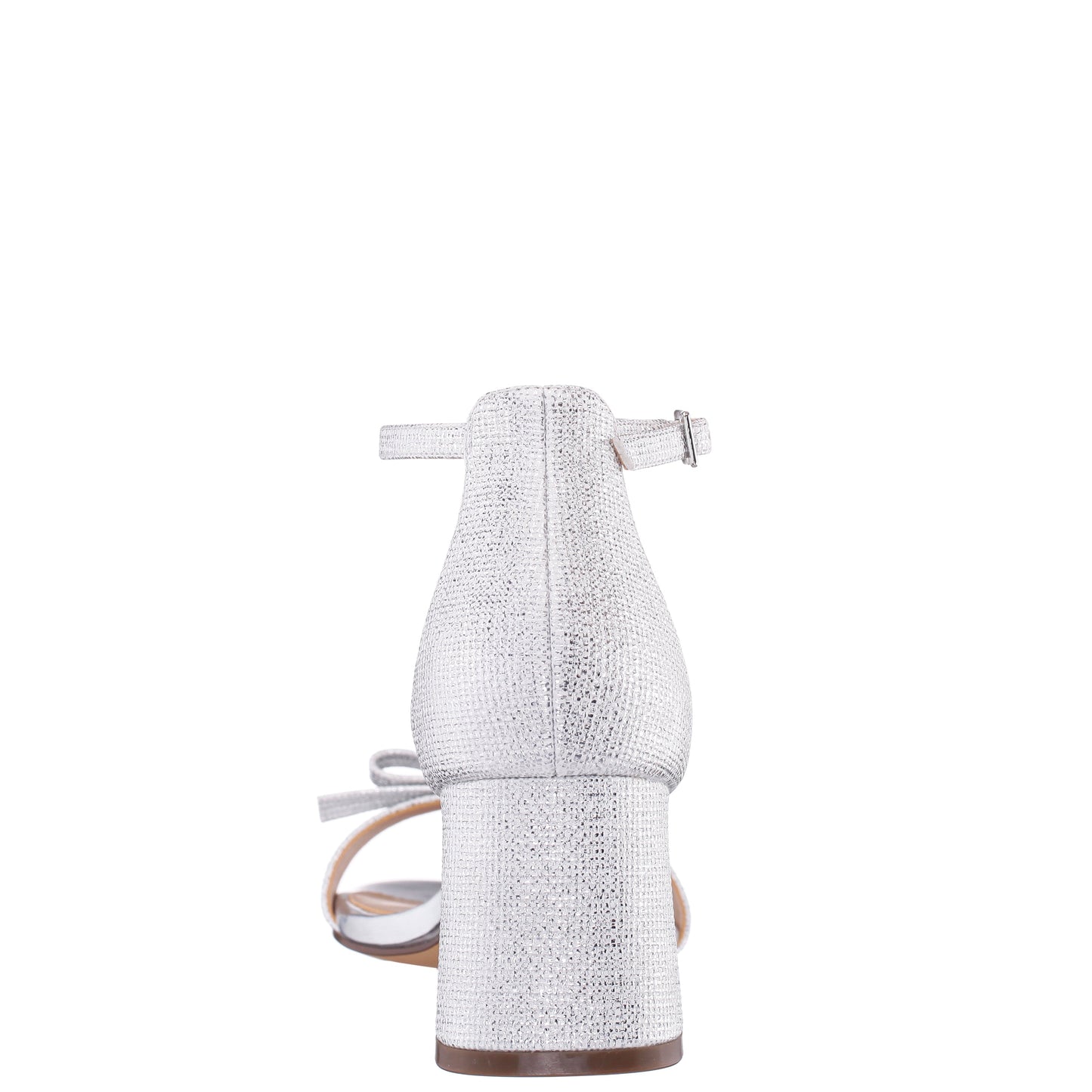 Bia Silver Sandal Mid-Heel | Nina Shoes