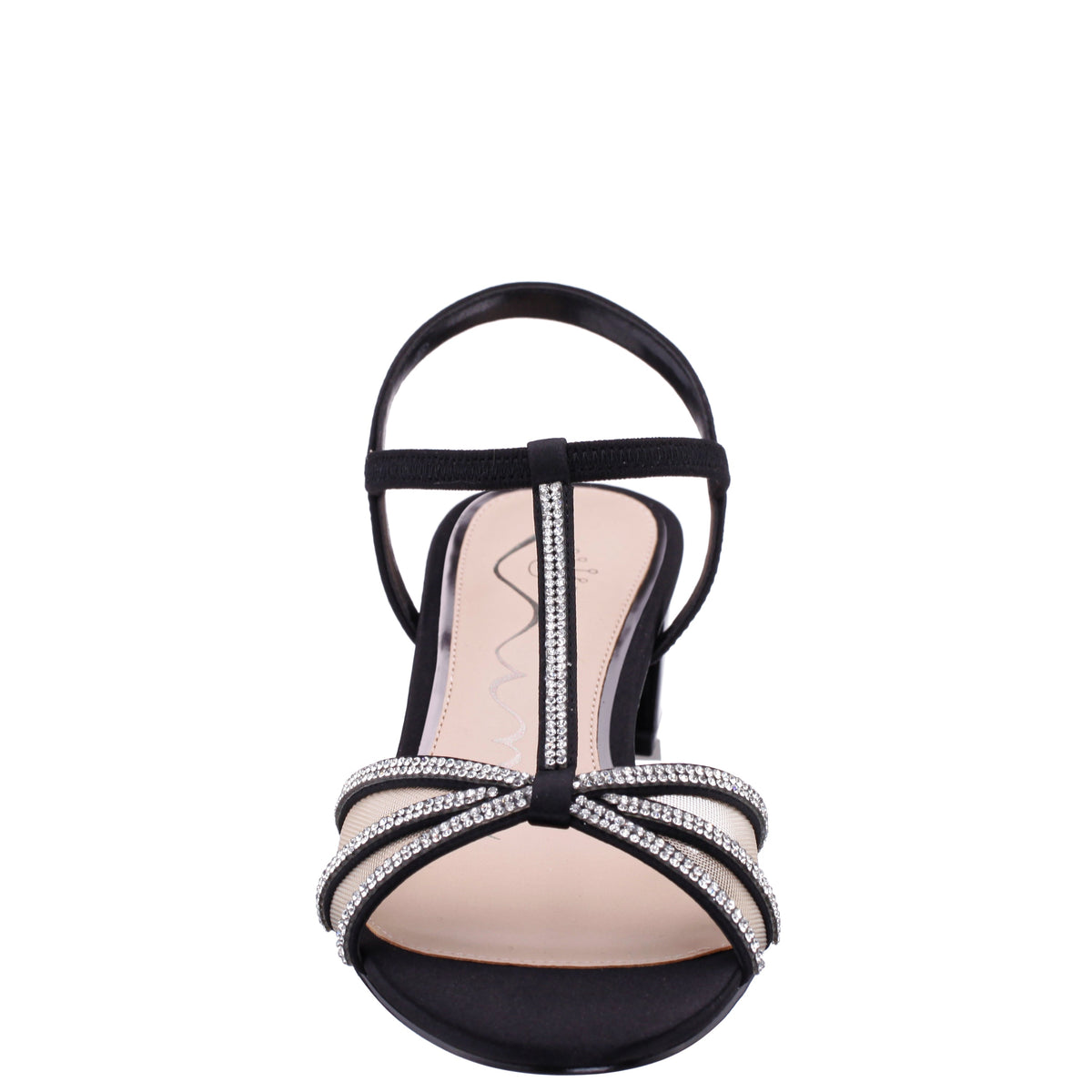 Goldie Black Sandal Low-Heel | Nina Shoes