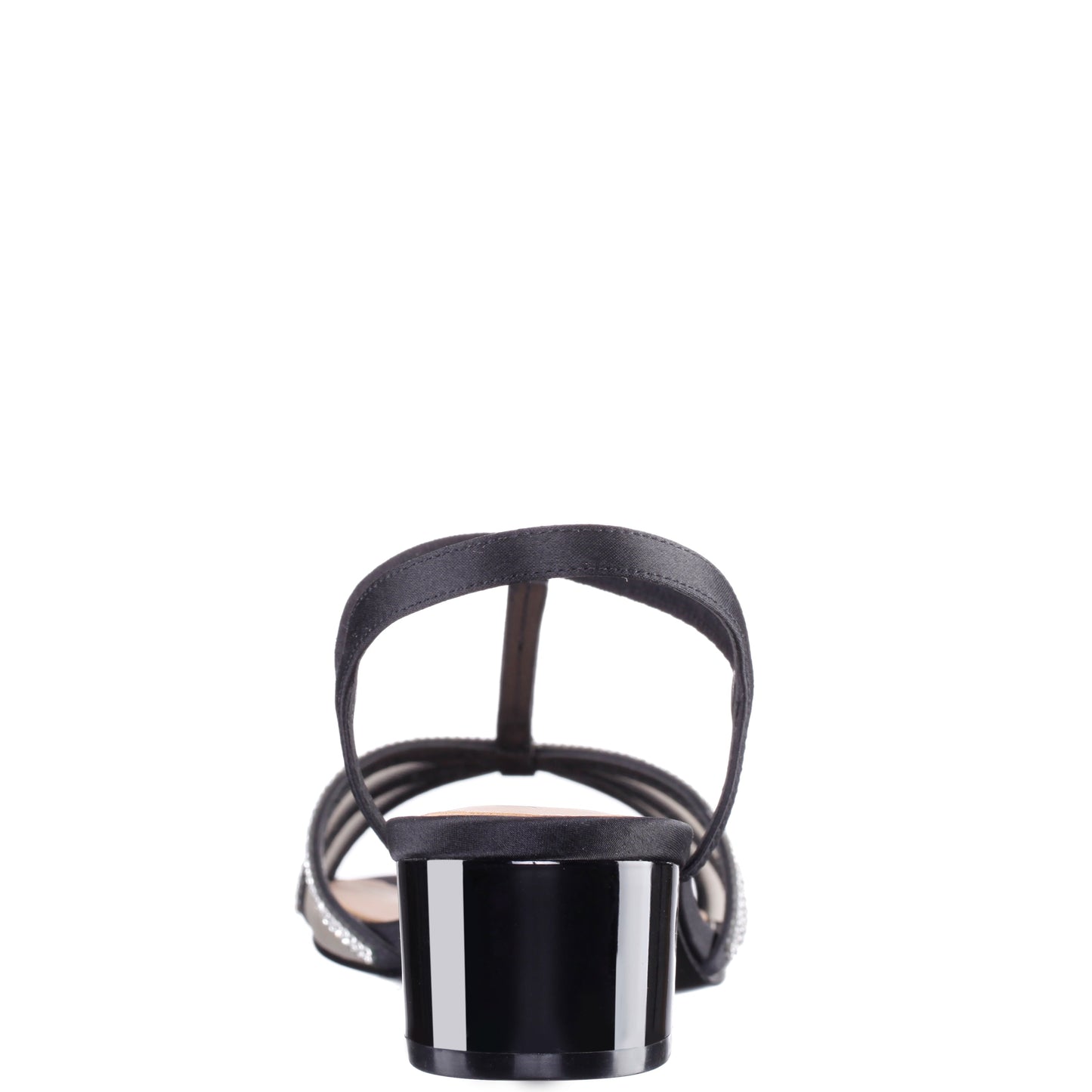 Goldie Black Sandal Low-Heel | Nina Shoes