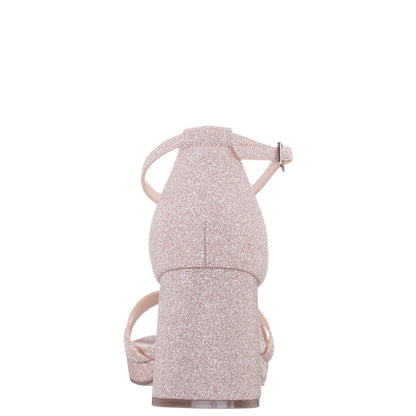 Berneta Beige Block-Heel Platform Sandals | Nina Shoes