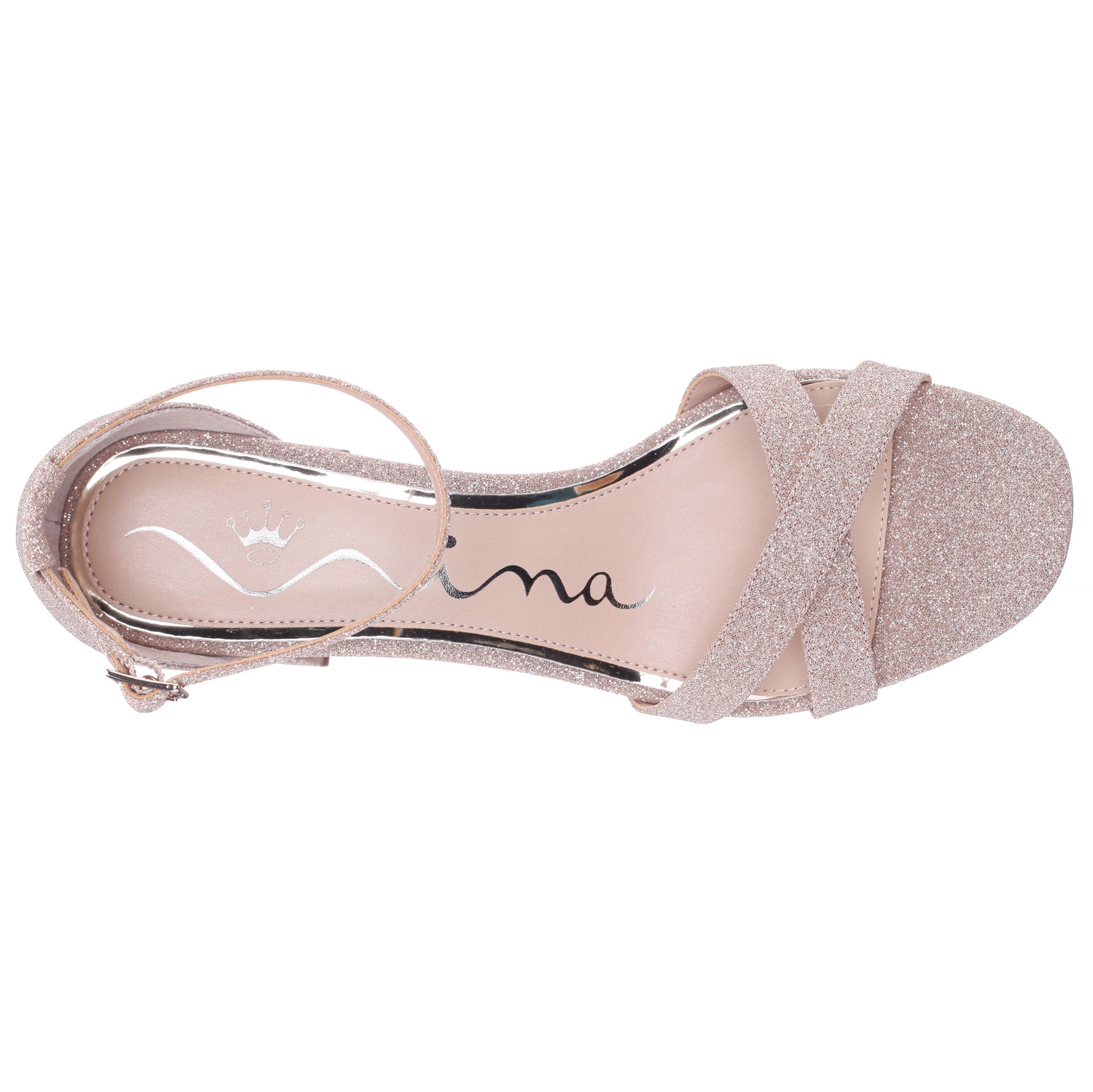 Berneta Beige Block-Heel Platform Sandals | Nina Shoes