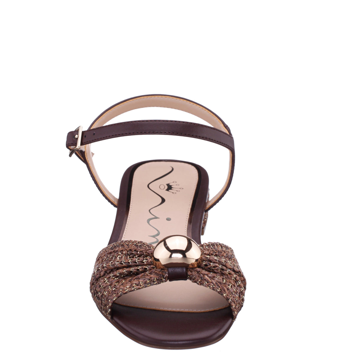 Slater Brown Flat Sandal Flat-Shoe | Nina Shoes