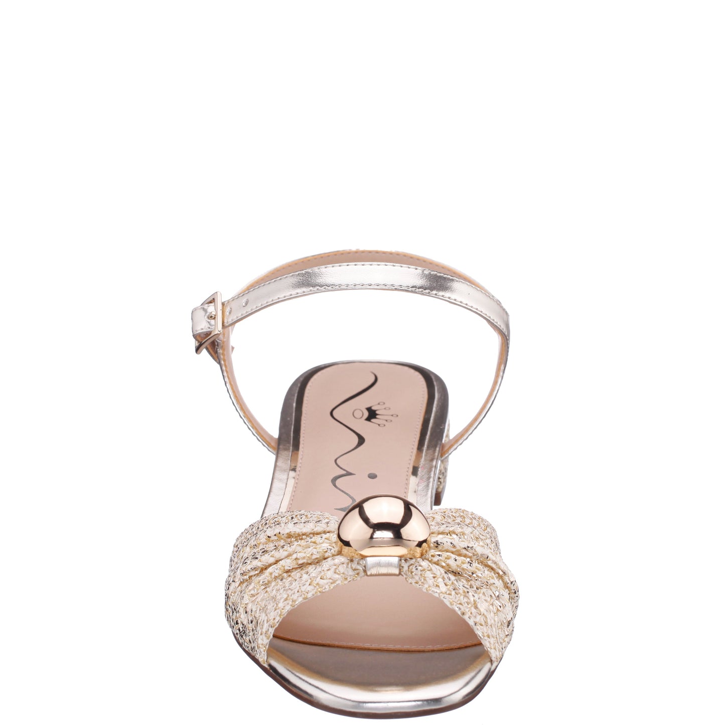 Slater Gold Metallic Flat Sandal Flat-Shoe | Nina Shoes