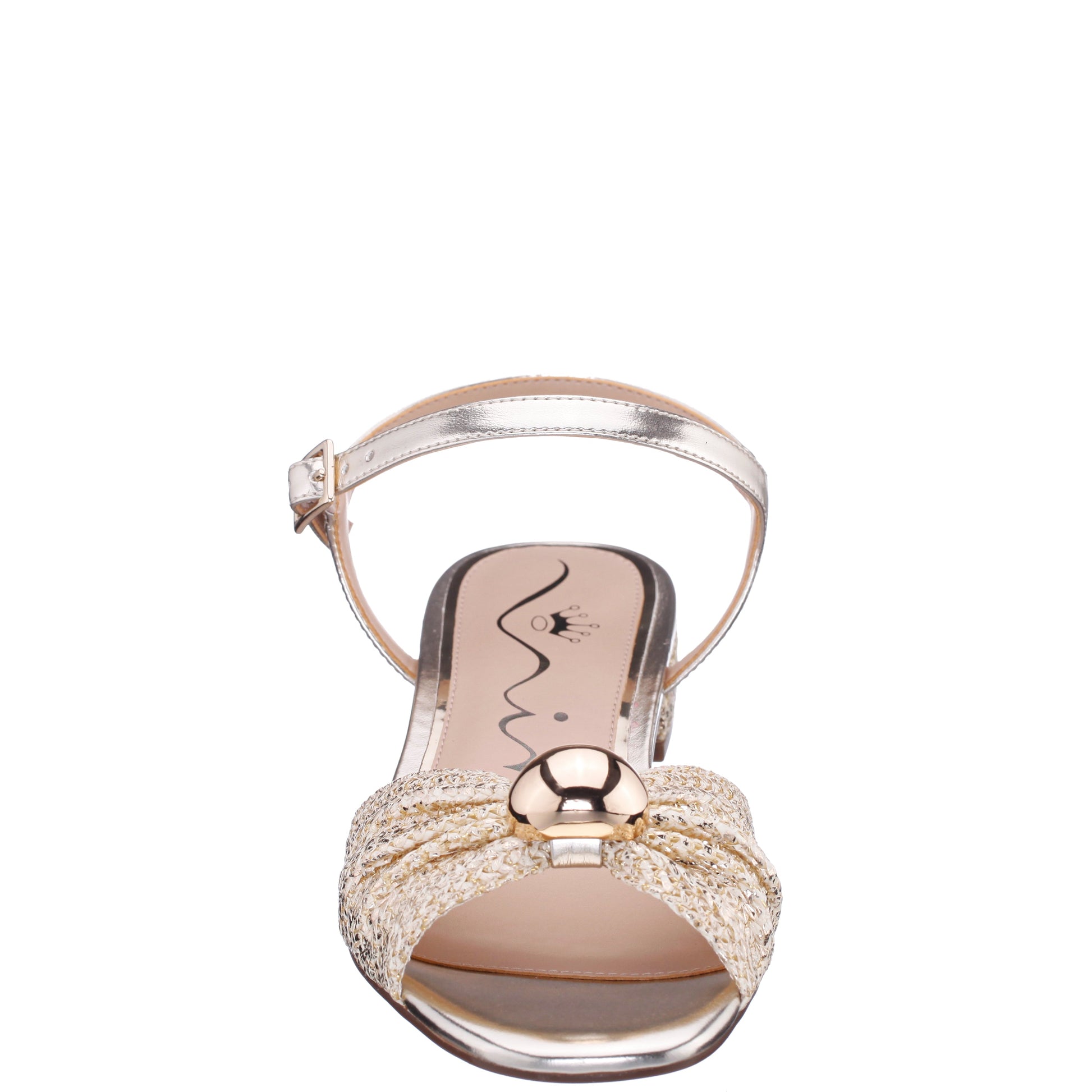 Slater Gold Metallic Flat Sandal Flat-Shoe | Nina Shoes