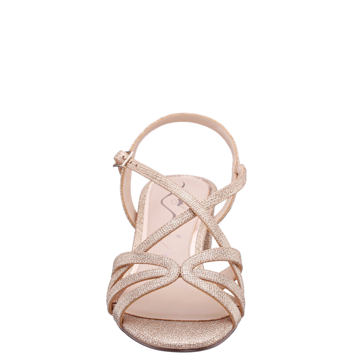 Gemma Beige Sandal Low-Heel | Nina Shoes