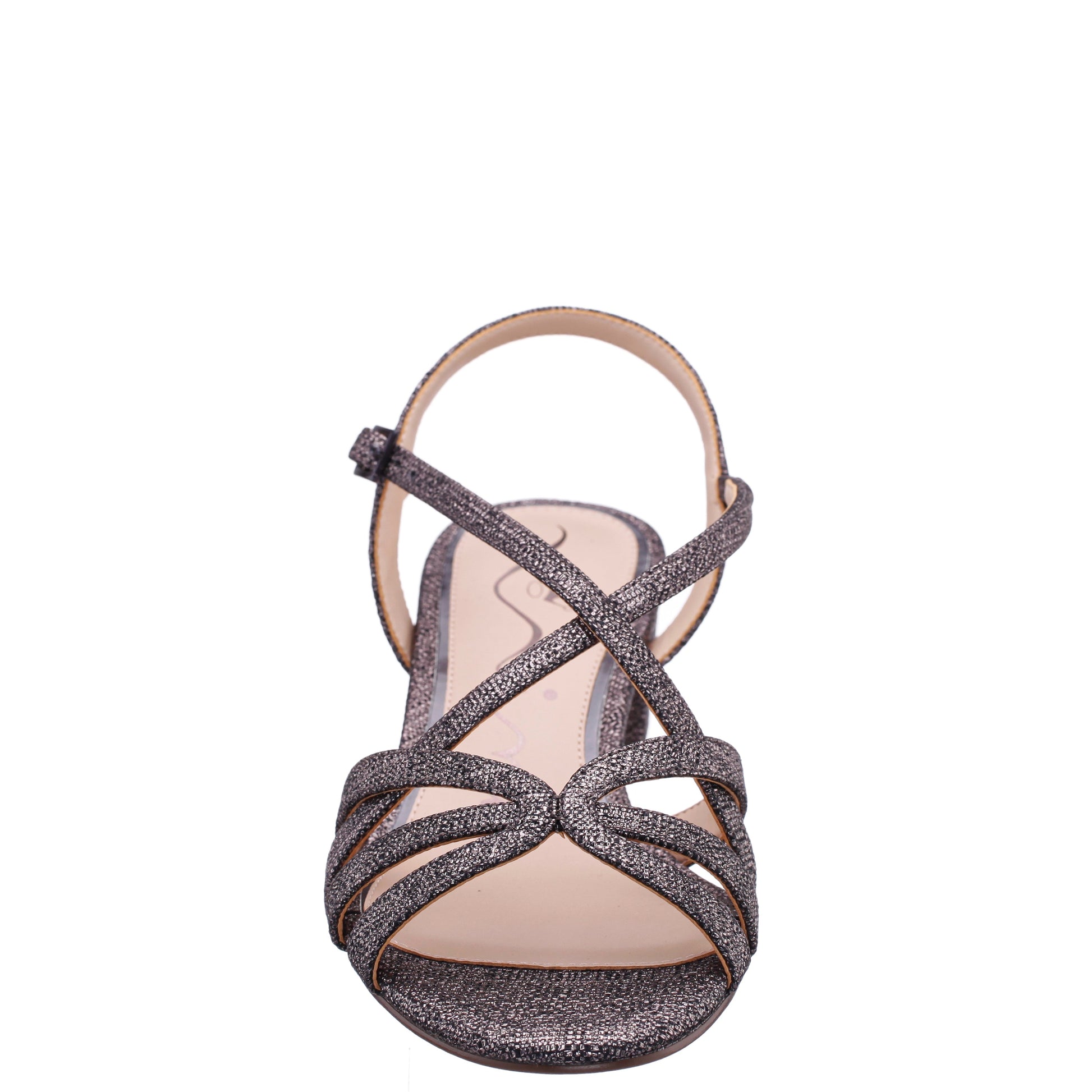 Gemma Grey Sandal Low-Heel | Nina Shoes