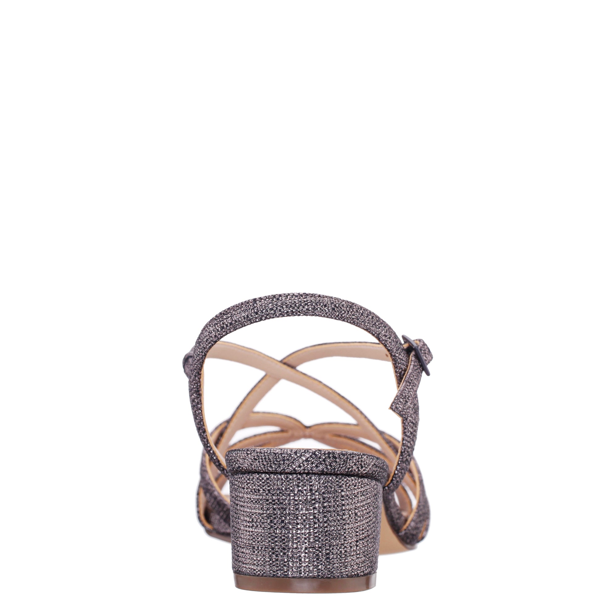 Gemma Grey Sandal Low-Heel | Nina Shoes