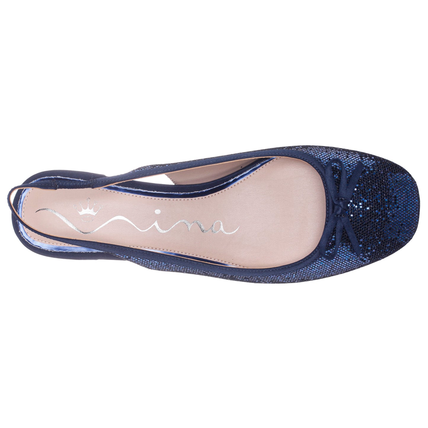 Kourtny Blue Block-Heel Pumps | Nina Shoes