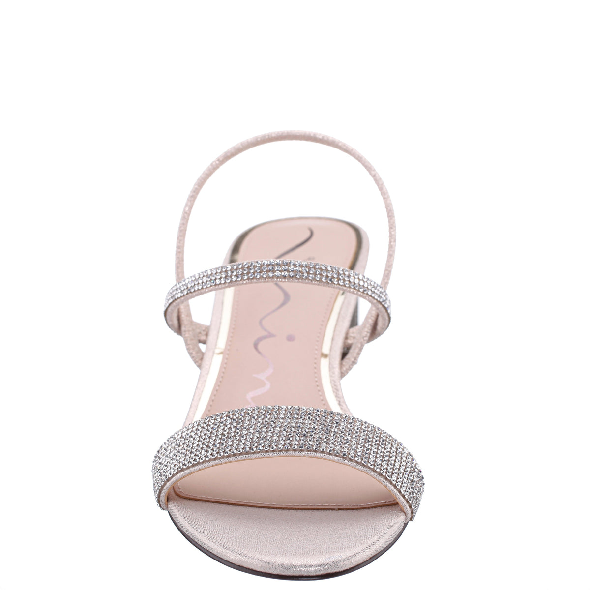 Gwenda Platino Sandal Low-Heel Sandals | Nina Shoes