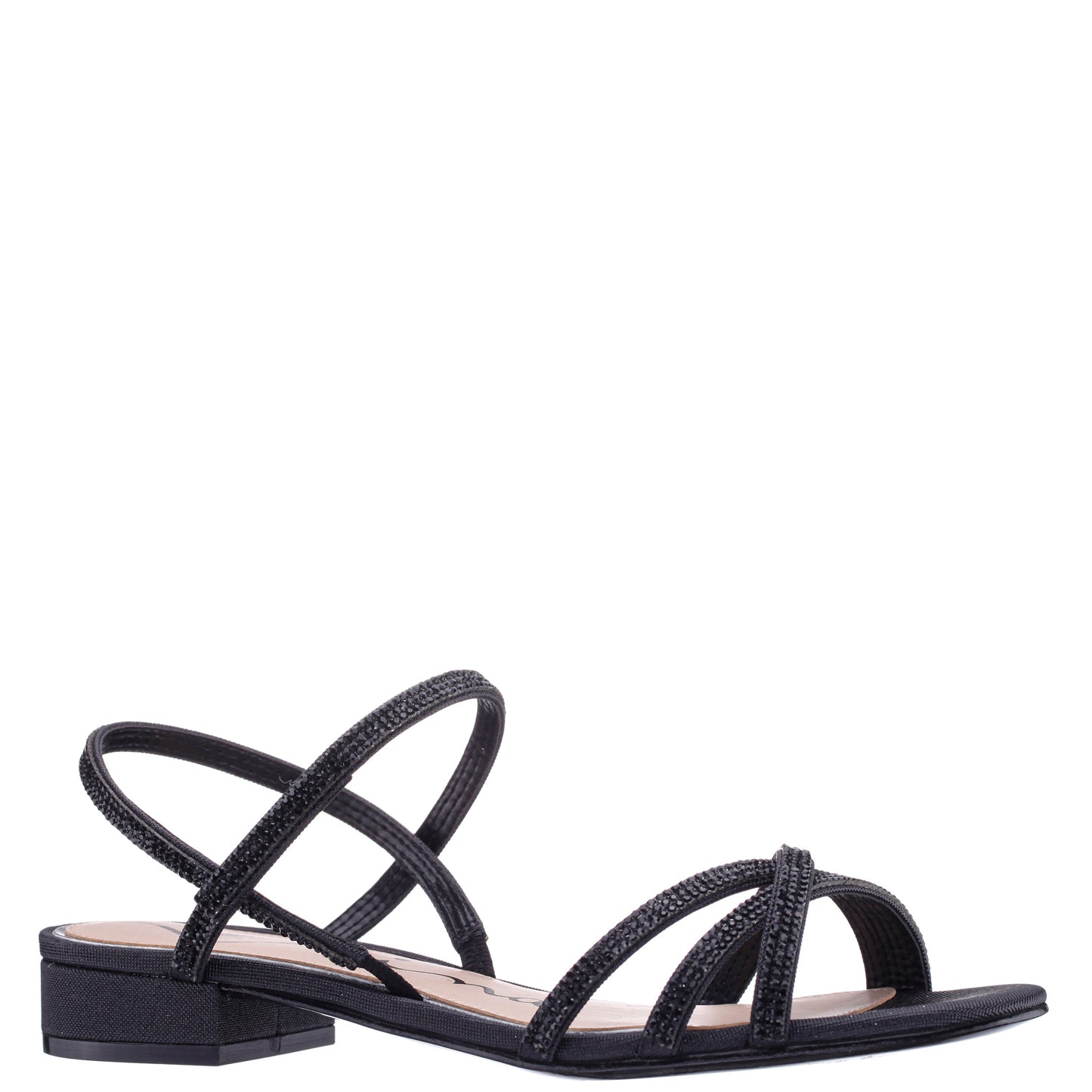 Sonja Black Sandal Flat-Shoe Sandals | Nina Shoes