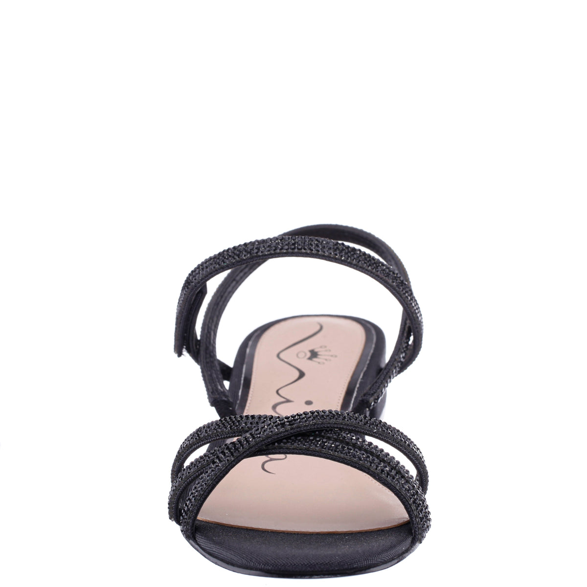 Sonja Black Sandal Flat-Shoe Sandals | Nina Shoes