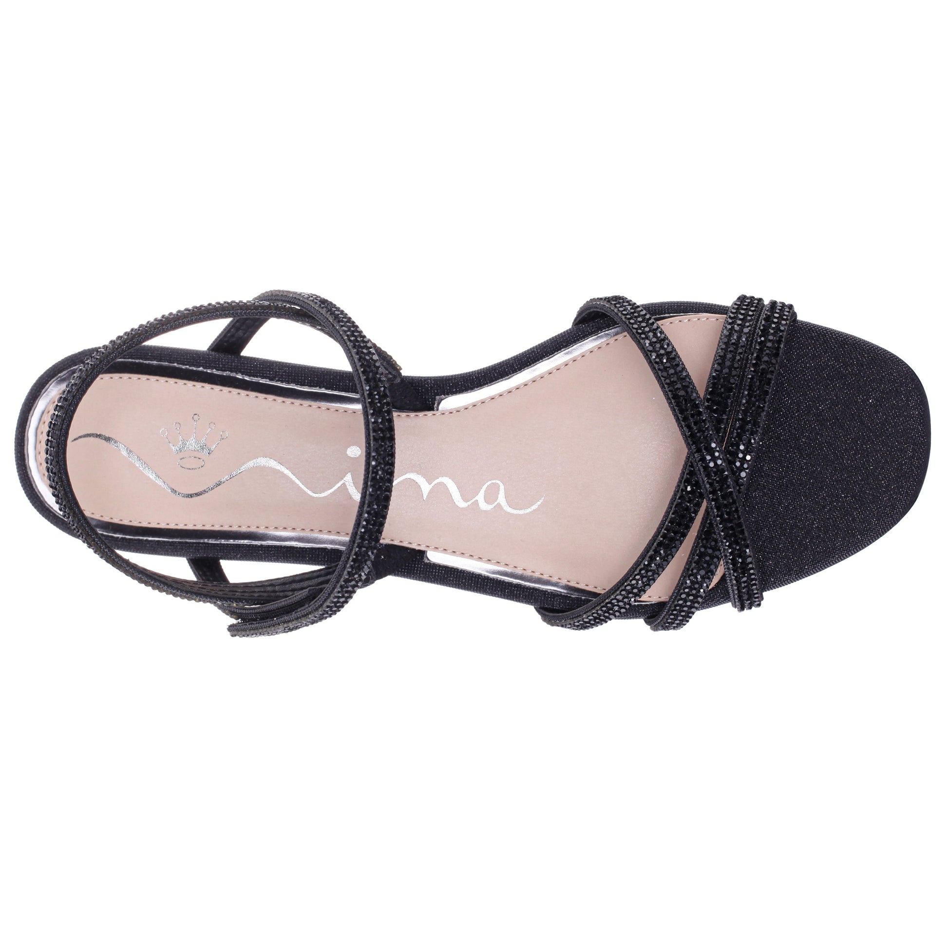 Sonja Black Sandal Flat-Shoe Sandals | Nina Shoes