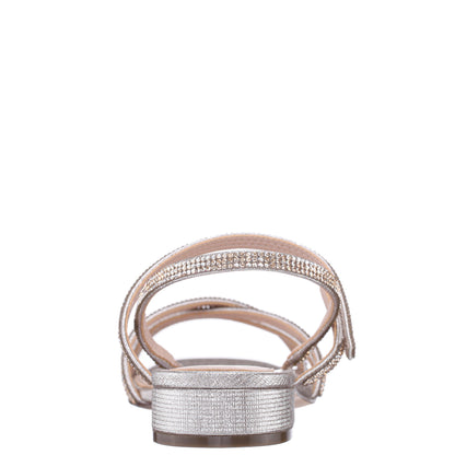 Sonja Platino Sandal Flat-Shoe Sandals | Nina Shoes