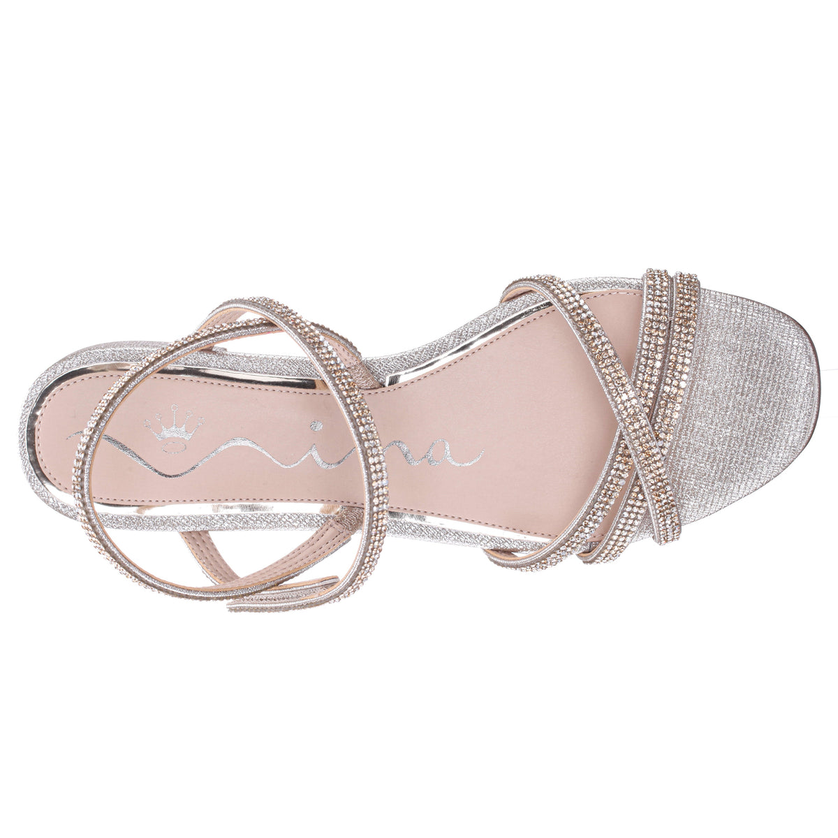 Sonja Platino Sandal Flat-Shoe Sandals | Nina Shoes