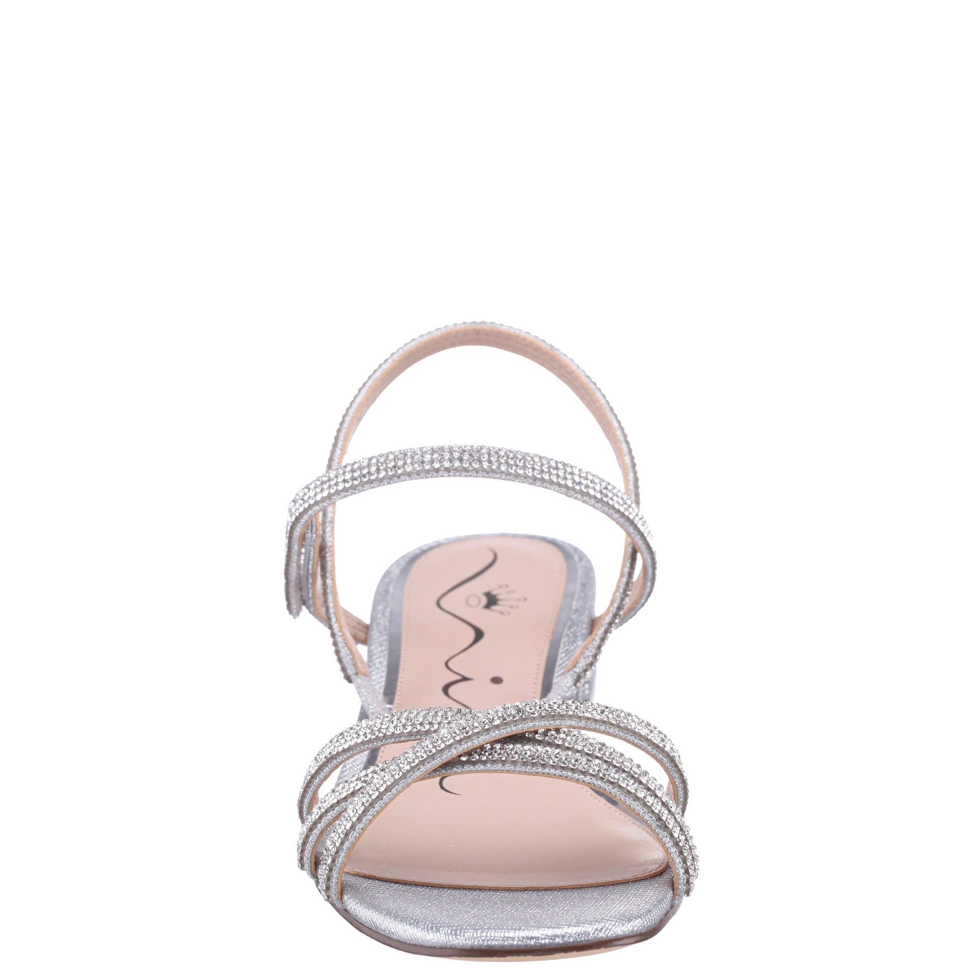 Sonja Silver Sandal Flat-Shoe Sandals | Nina Shoes