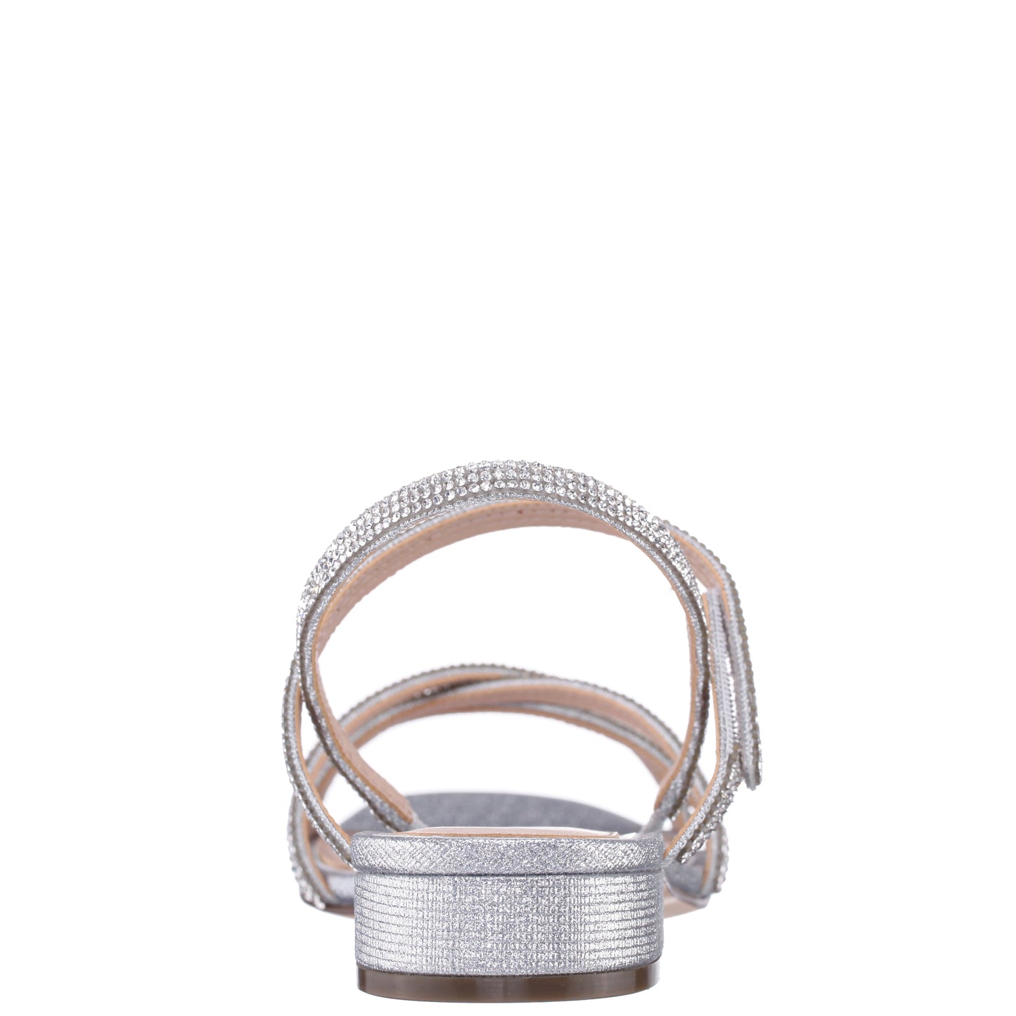 Sonja Silver Sandal Flat-Shoe Sandals | Nina Shoes