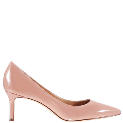 Nina60 Rose Nude Patent Leatherette Mid-Heel Classic Pump | Nina Shoes