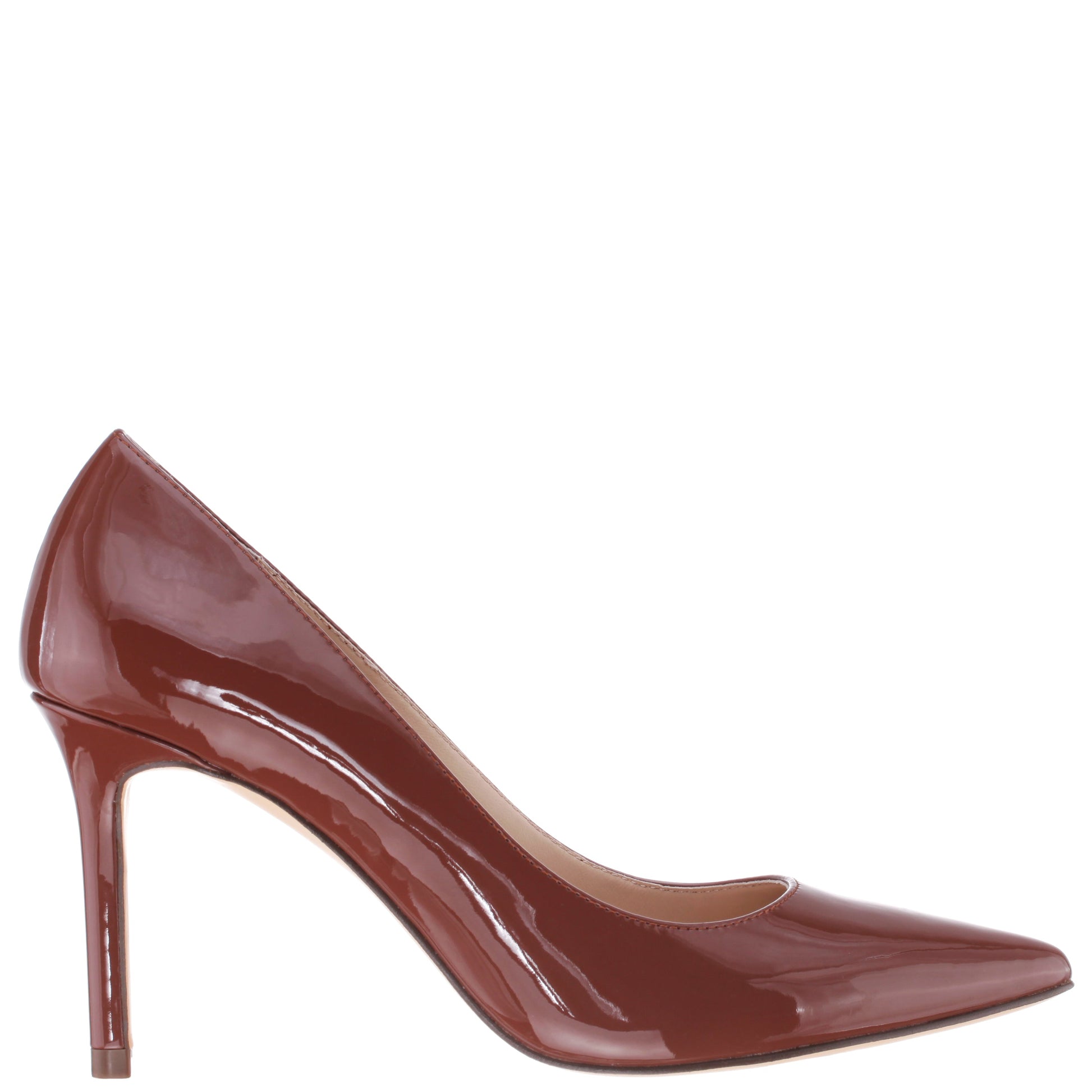 Nina85 Brown Patent Leatherette High-Heel Classic Pump | Nina Shoes