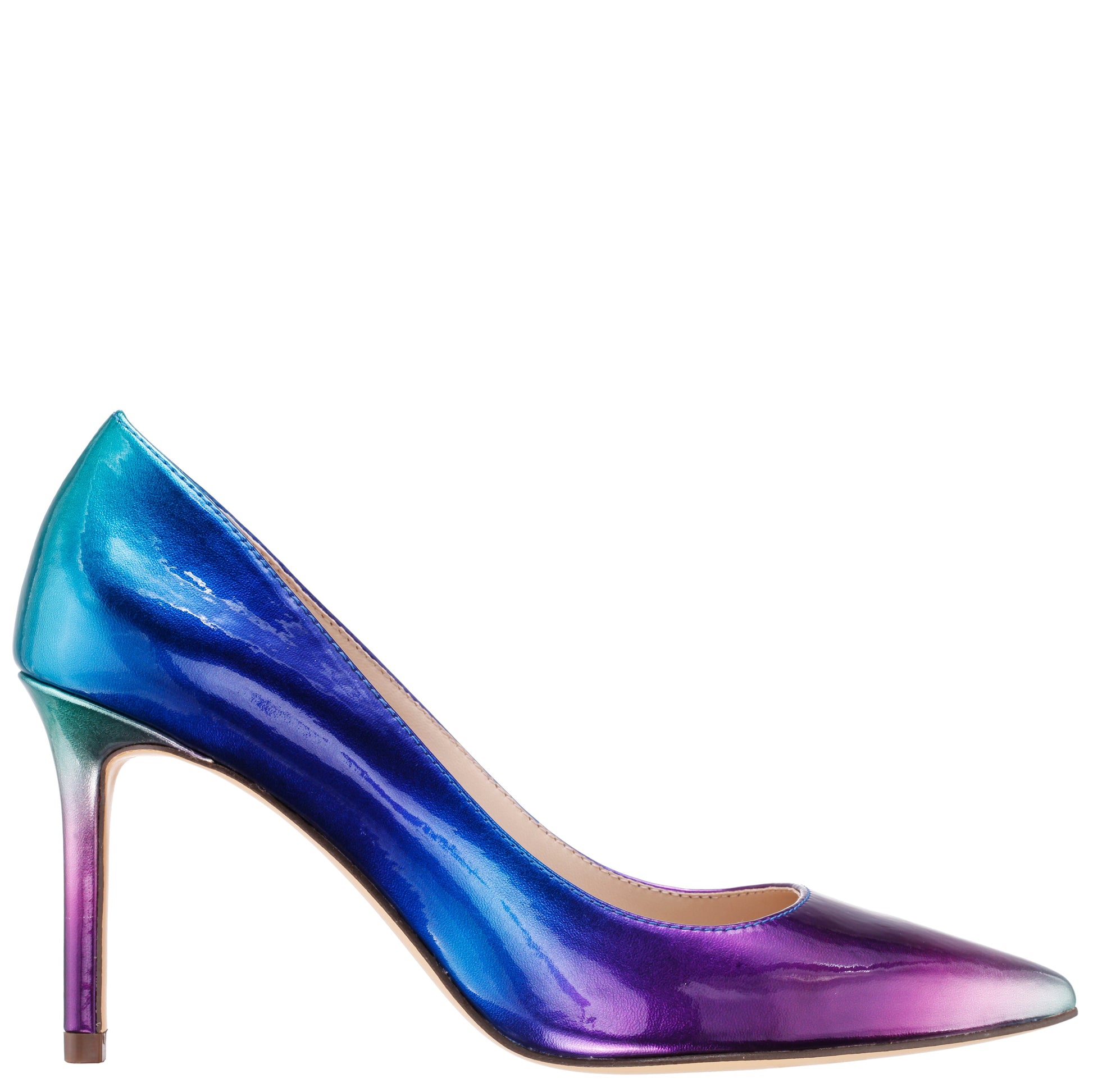 Nina85 Blue Ombre Patent Leatherette High-Heel Classic Pump | Nina Shoes