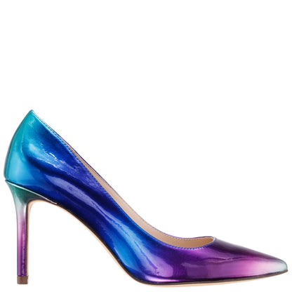 Nina85 Blue Ombre Patent Leatherette High-Heel Classic Pump | Nina Shoes