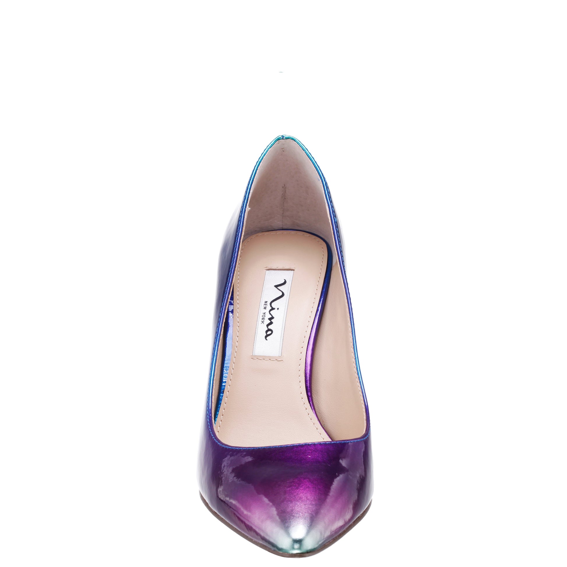 Nina85 Blue Ombre Patent Leatherette High-Heel Classic Pump | Nina Shoes