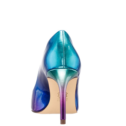 Nina85 Blue Ombre Patent Leatherette High-Heel Classic Pump | Nina Shoes