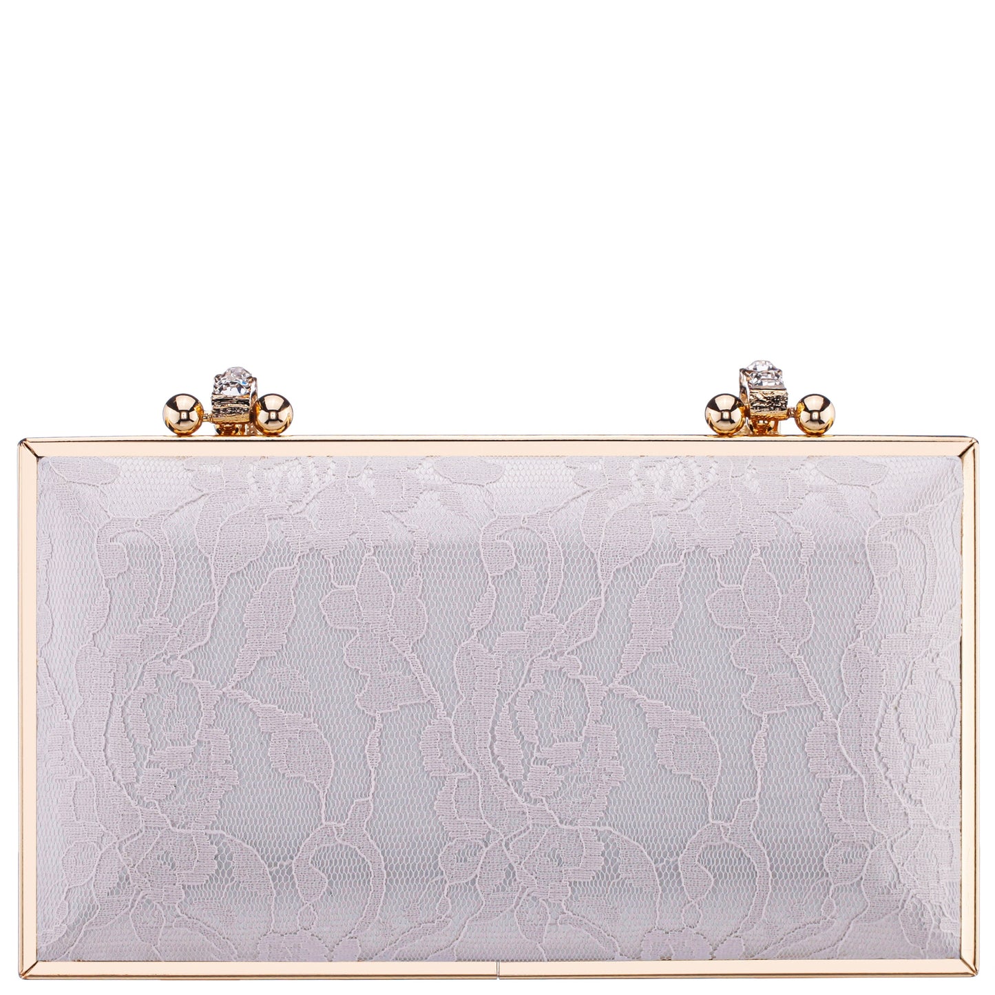 Boujee-L Beige Lace Minaudiere | Nina Shoes