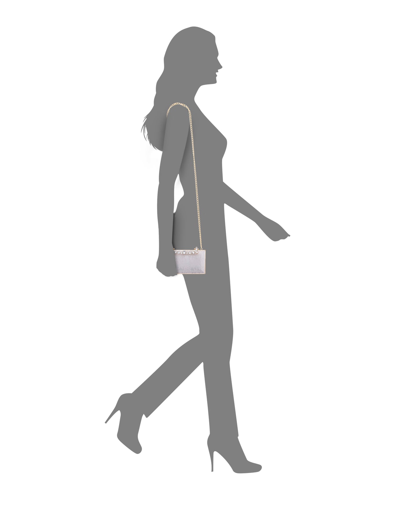 Boujee-L Beige Lace Minaudiere | Nina Shoes