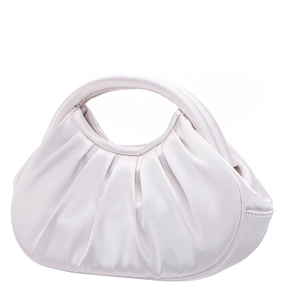 Bren Beige Satin Handle Satchel | Nina Shoes