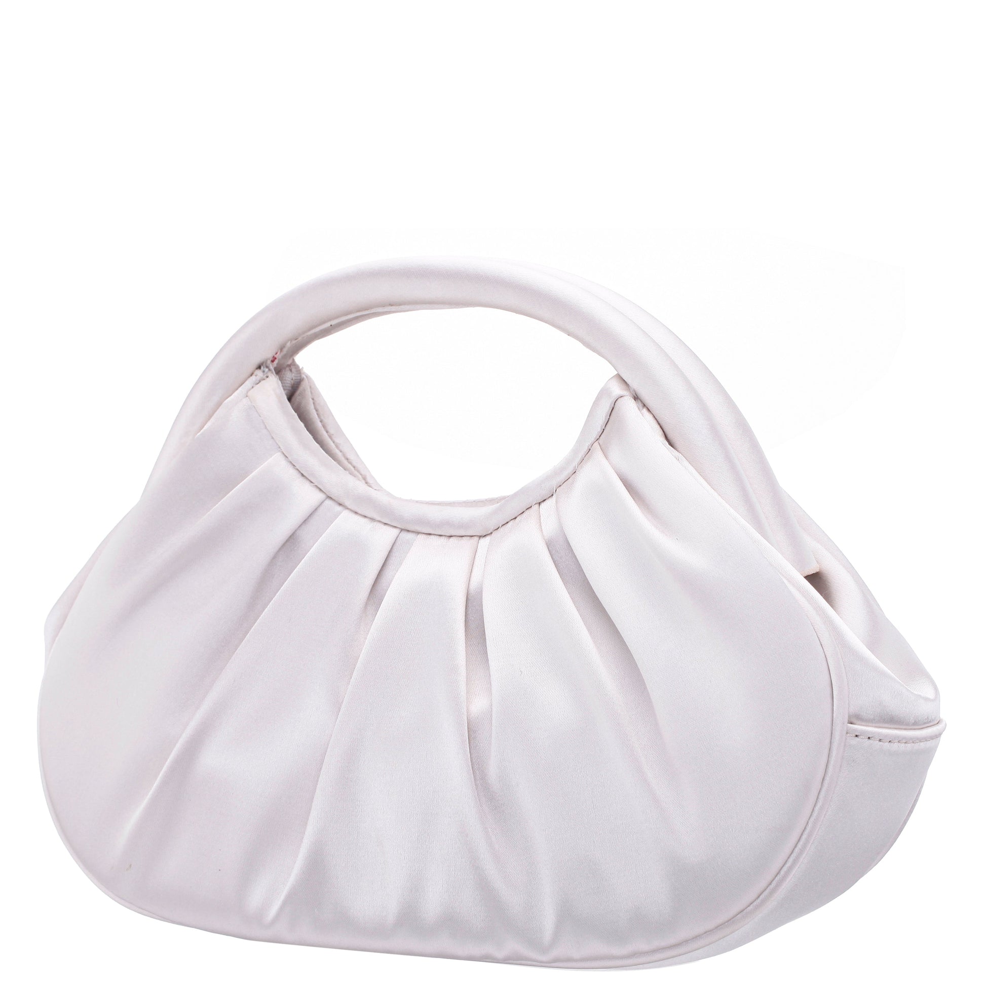 Bren Beige Satin Handle Satchel | Nina Shoes
