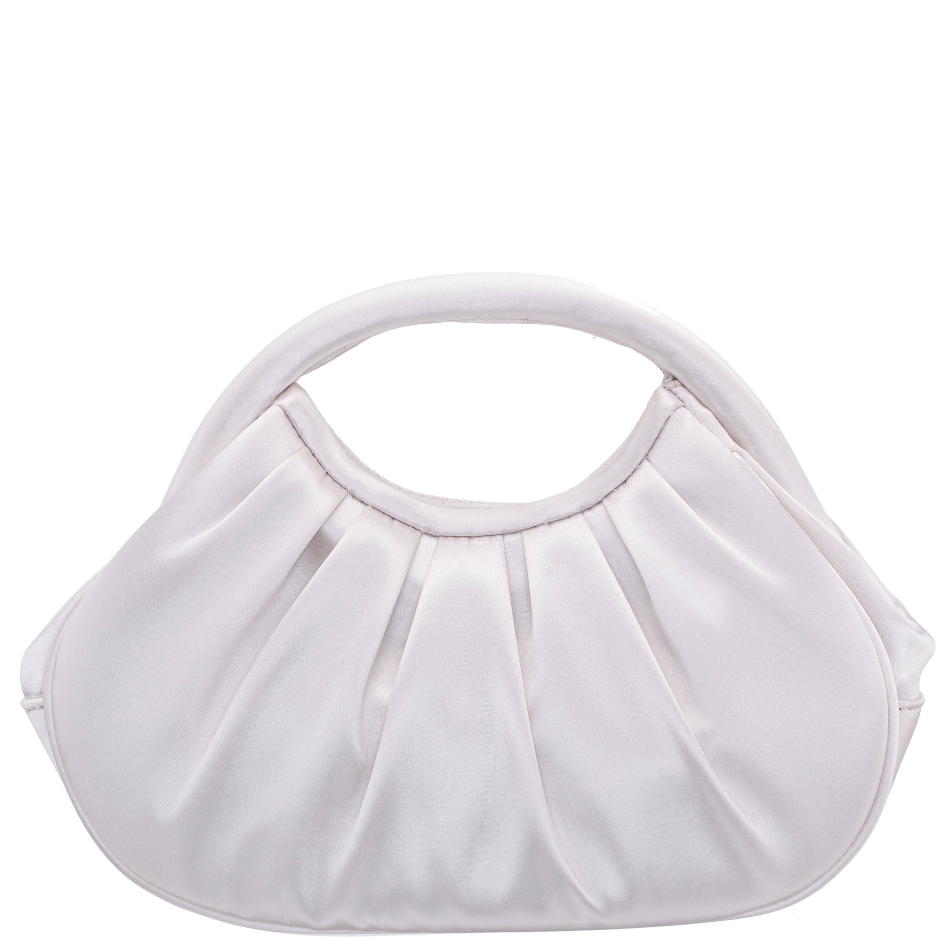 Bren Beige Satin Handle Satchel | Nina Shoes