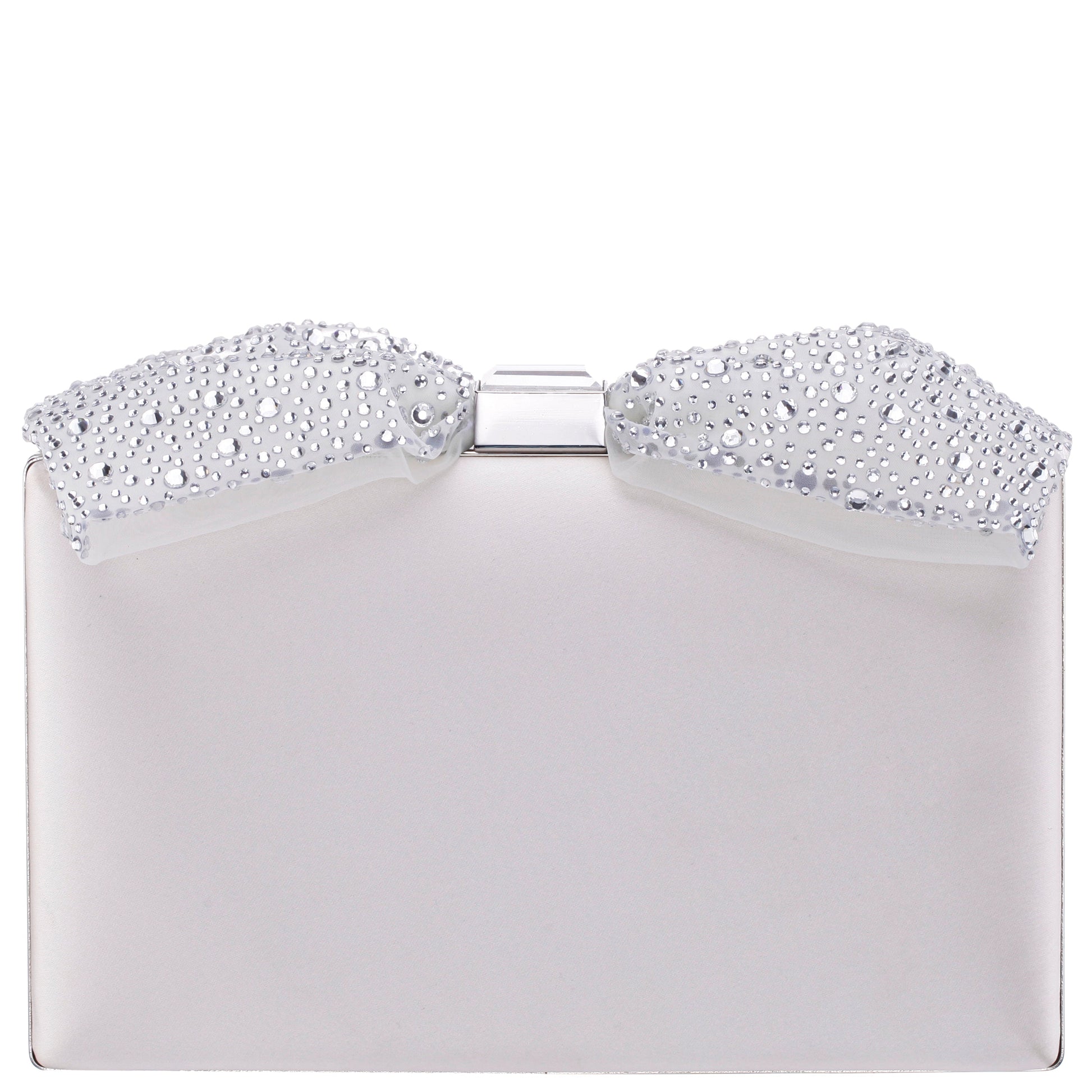 Selena Beige Glass Crystals Minaudiere | Nina Shoes