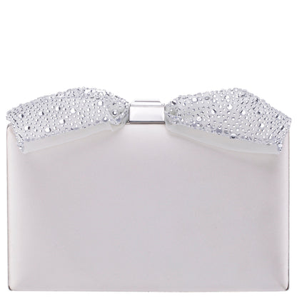 Selena Beige Glass Crystals Minaudiere | Nina Shoes