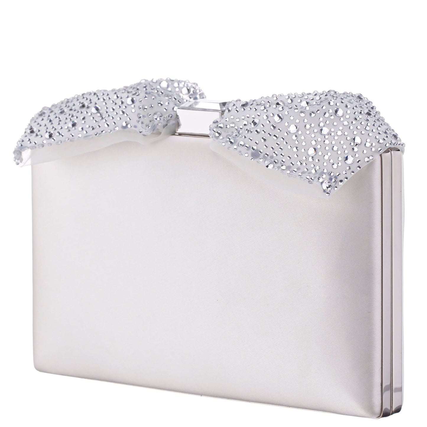 Selena Beige Glass Crystals Minaudiere | Nina Shoes
