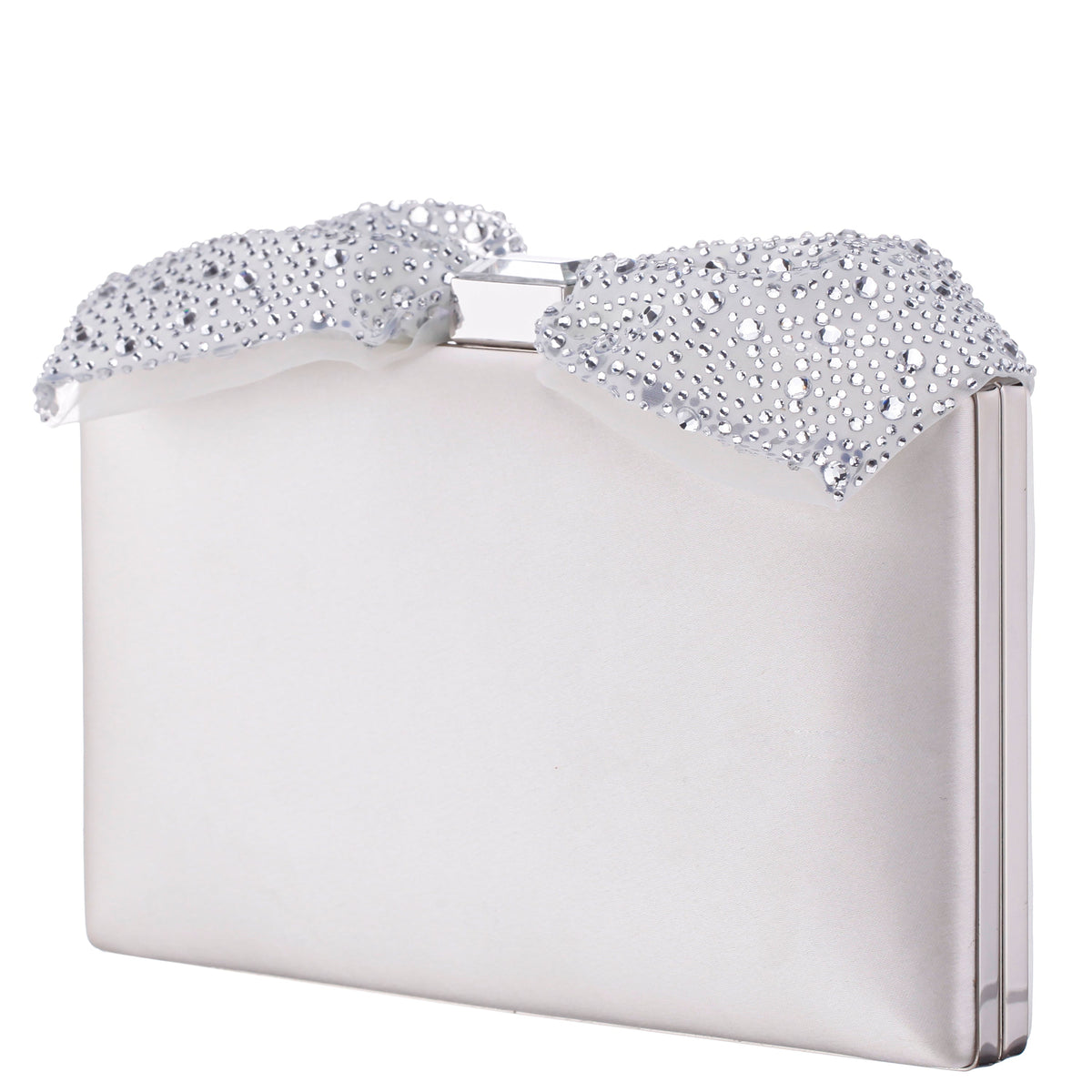 Selena Beige Glass Crystals Minaudiere | Nina Shoes