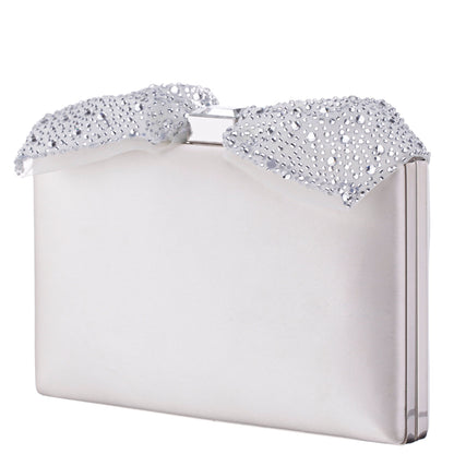 Selena Beige Glass Crystals Minaudiere | Nina Shoes