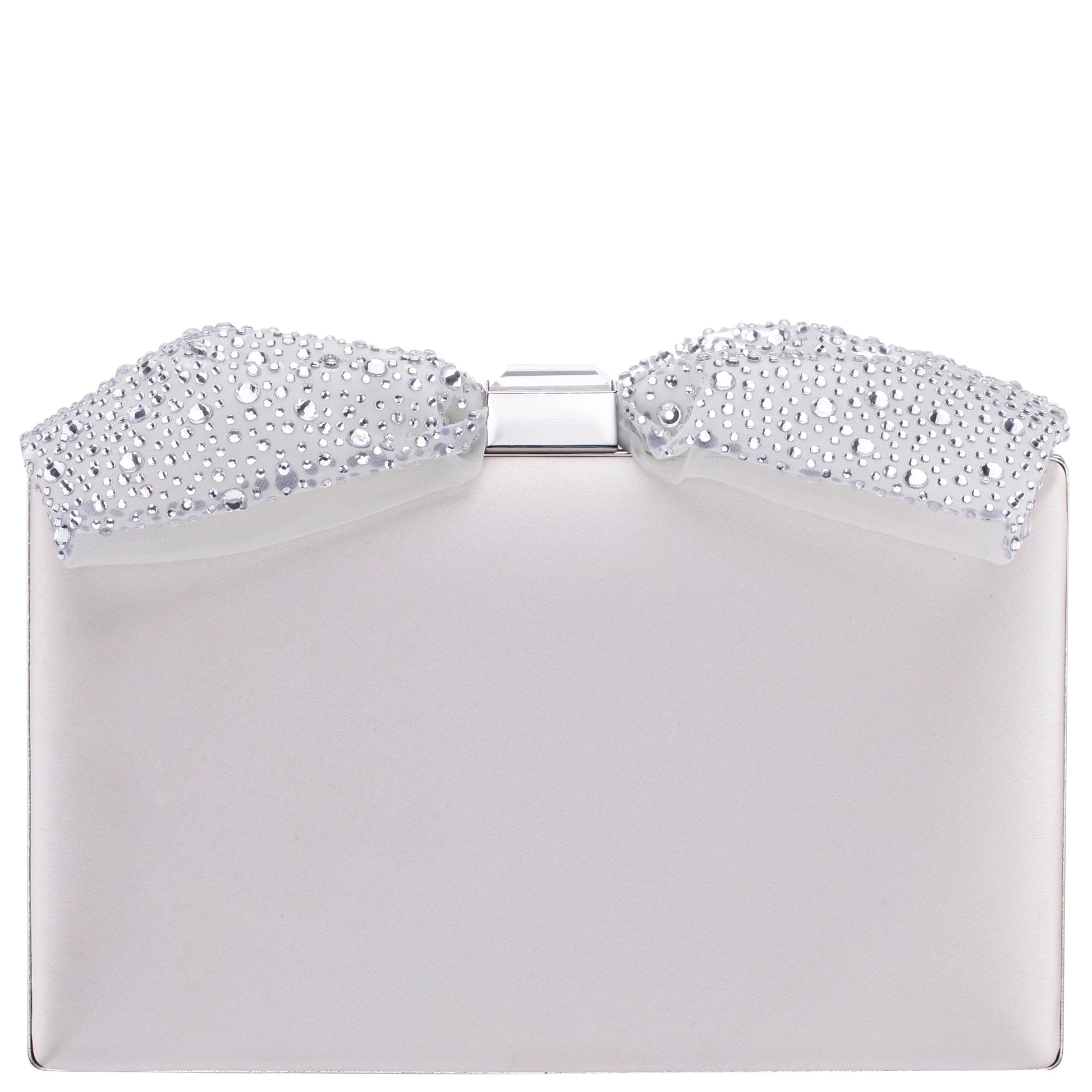 Selena Beige Glass Crystals Minaudiere | Nina Shoes