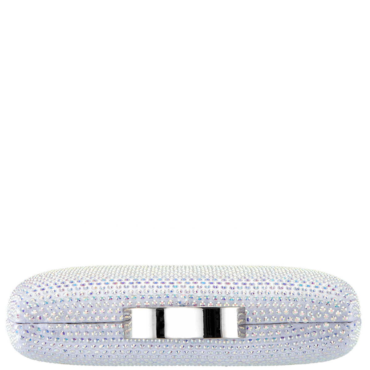 Pacey White Ab Allover Crystal Minaudiere | Nina Shoes