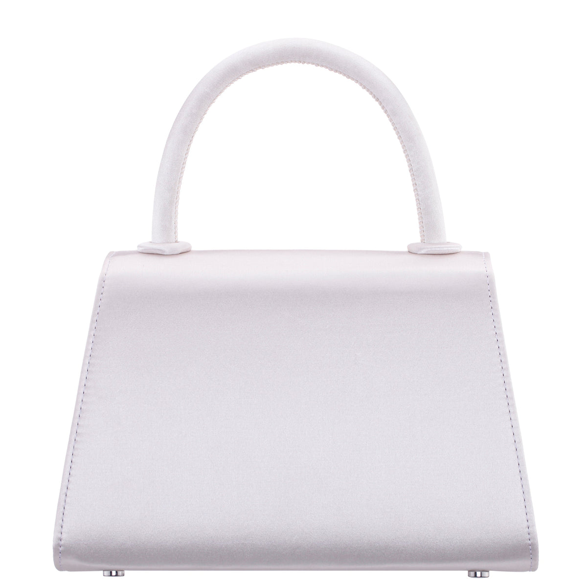 Alila Beige Satin/Glass Crystal Satchel Bag | Nina Shoes