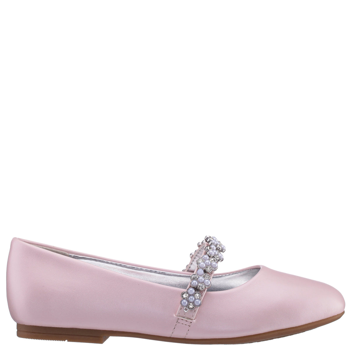 Girls Joansie Pink Pearlized Ballet Dress Shoe | Nina Shoes