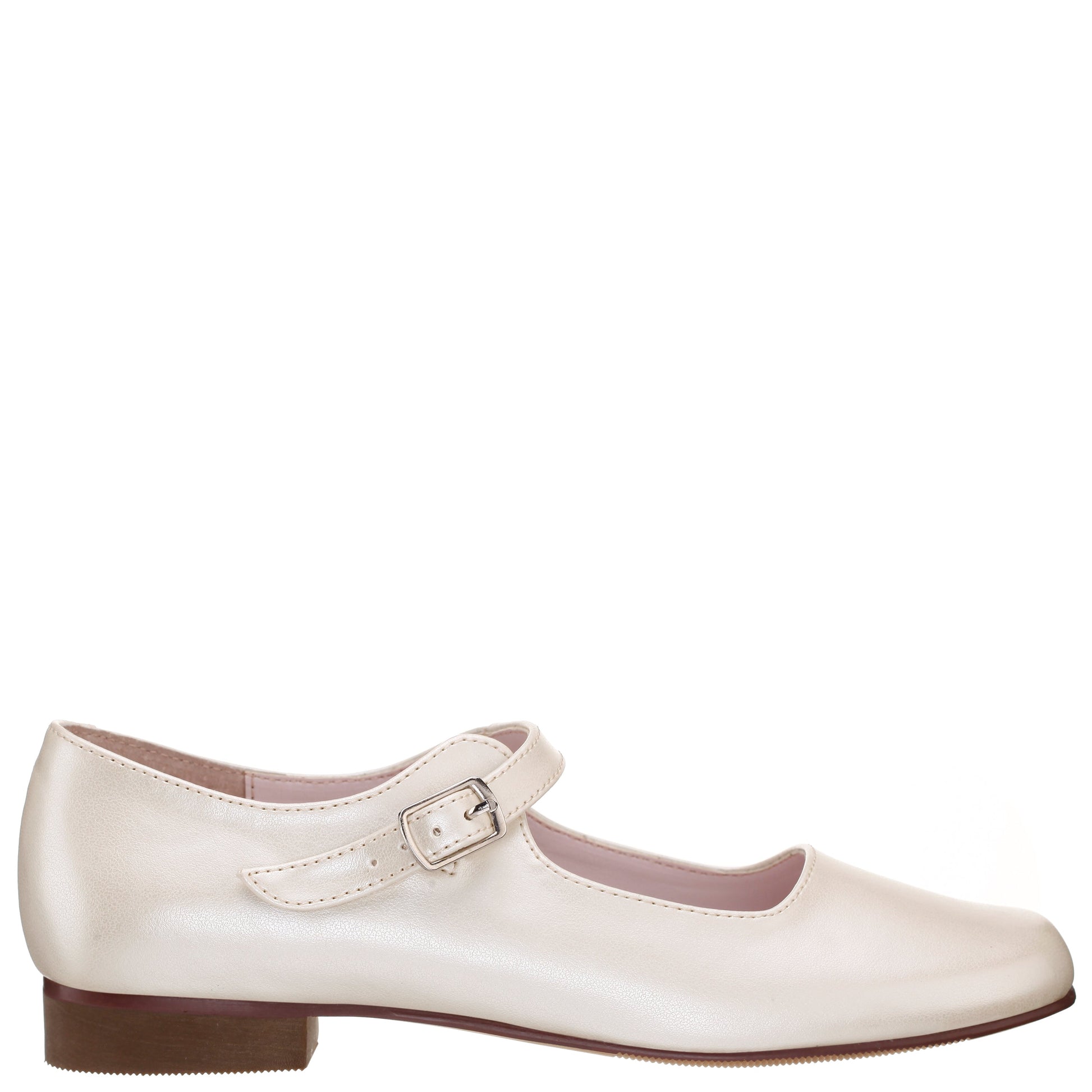 Girls Bonnett Beige Pearlized Mary Jane Dress Shoes | Nina Shoes