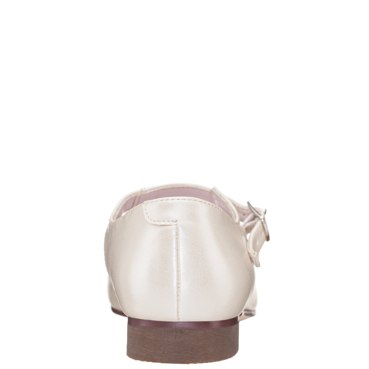 Girls Bonnett Beige Pearlized Mary Jane Dress Shoes | Nina Shoes