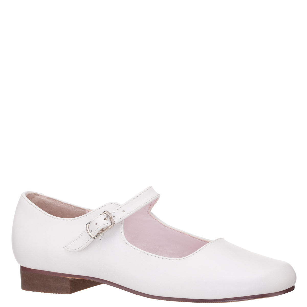 Girls Bonnett White Leather Mary Jane Dress Shoes | Nina Shoes