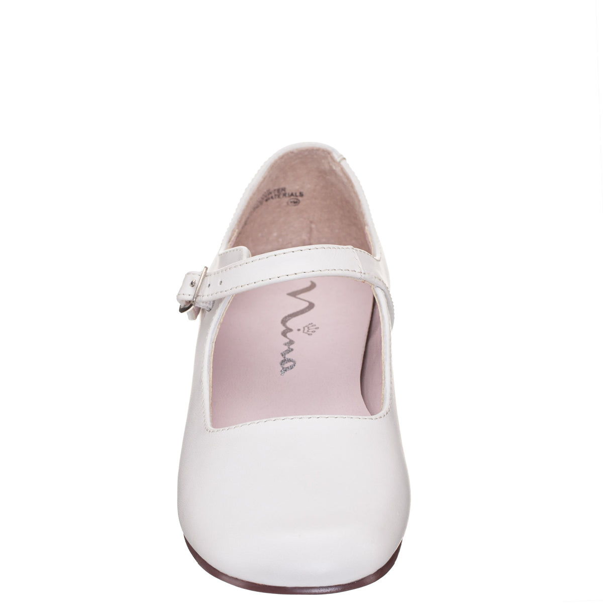 Girls Bonnett White Leather Mary Jane Dress Shoes | Nina Shoes